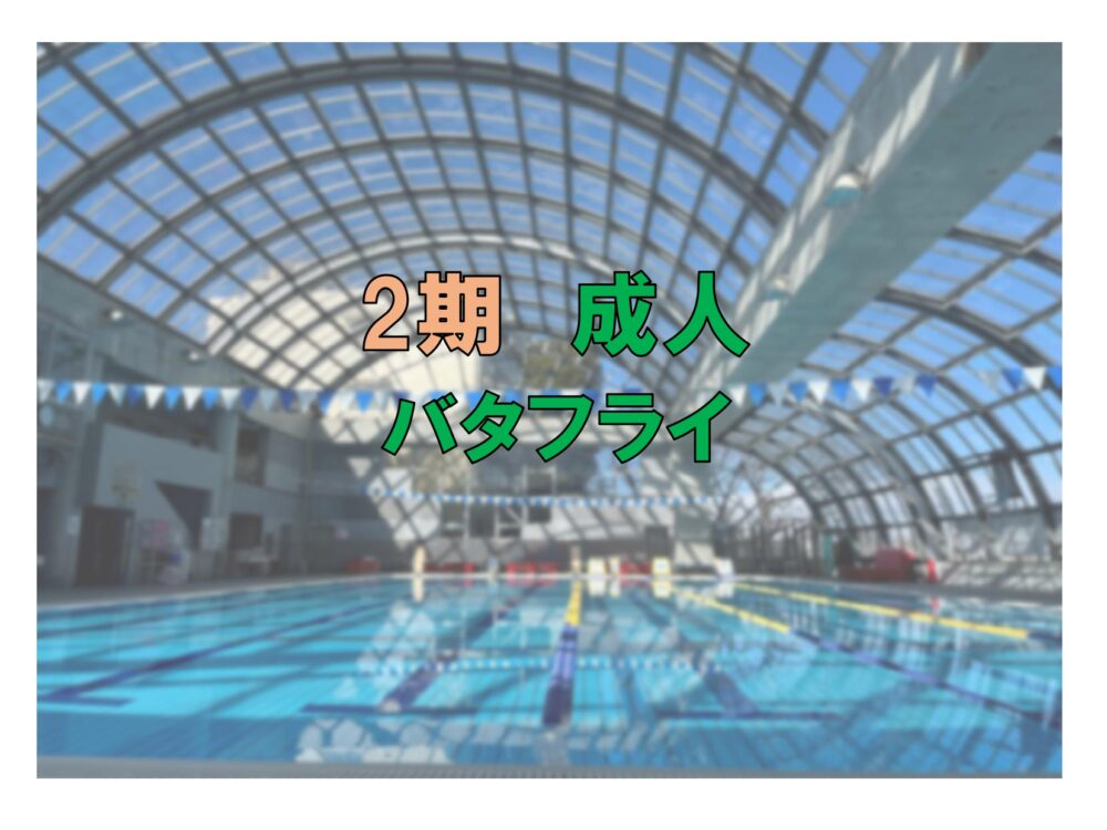 第2期　成人バタフライ(金曜)